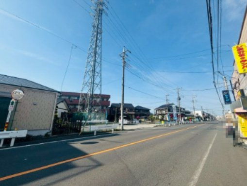 土地 川越市仙波町3丁目の前面道路含む現地写真|川越駅まで徒歩14分の立地