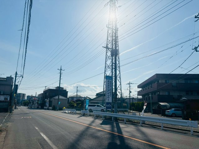 土地 川越市仙波町3丁目の外観|前面道路広々