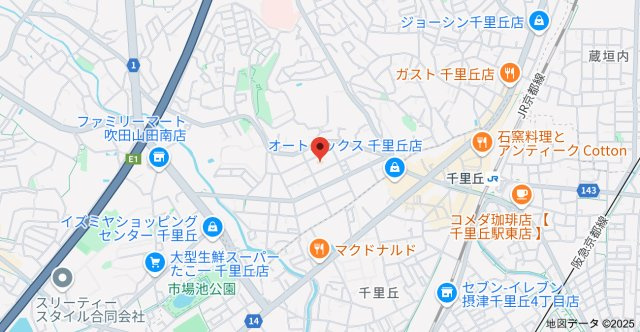 ユーハイツ長野の地図