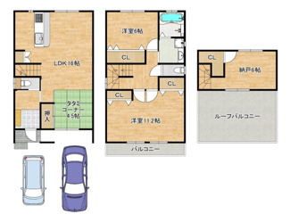 【間取り】 | 土塔町　中古一戸建
