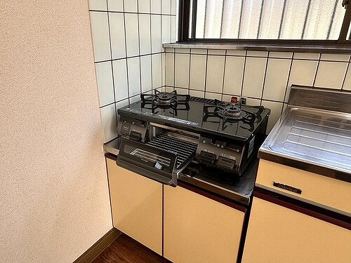 練馬区下石神井１丁目１５番戸建の設備|ガスコンロ　※前回募集時2024年2月撮影