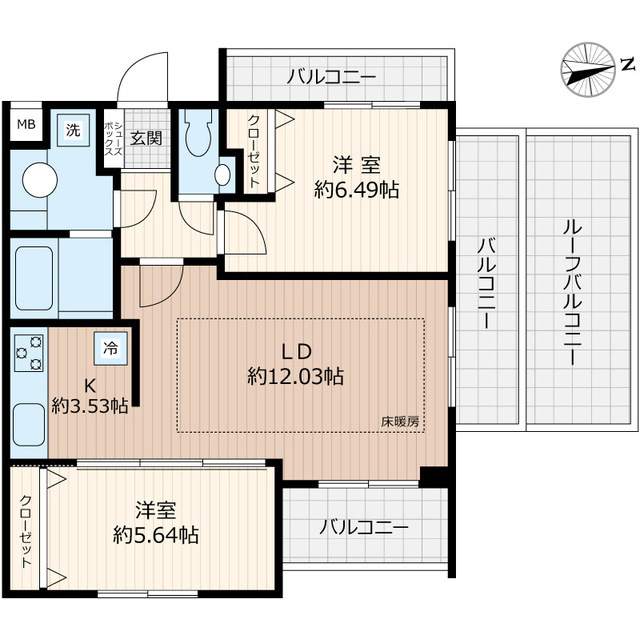 Ｂｅｖｅｒｌｙ　Ｈｏｍｅｓ　豊島園の間取り