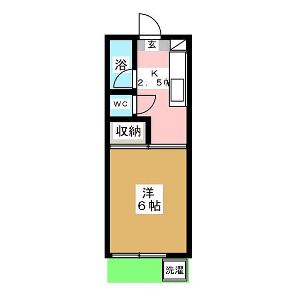 中野区大和町１丁目の賃貸マンションの間取り