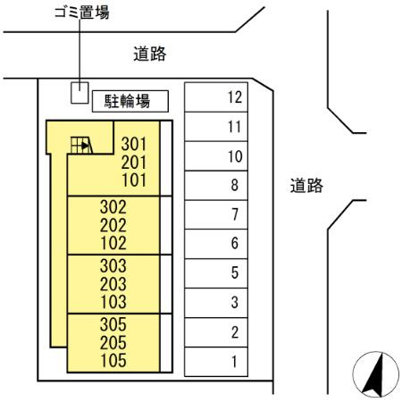 メゾン・ド・ＣＨＴの区画図