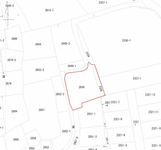 三養基郡みやき町東尾　売り土地の土地図