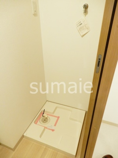 村田ビルの洗面所|室内洗濯機置き場です！