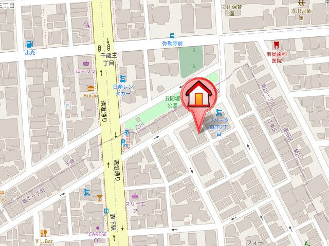 フォレストハイムの地図