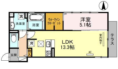 D-residence別所中の町の間取り