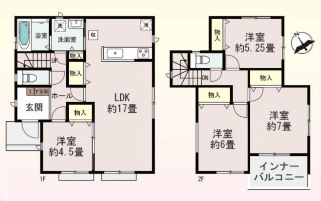 高崎市石原町の間取り|A号棟