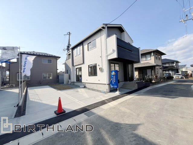新築戸建・新築建売　福島市笹木野天戸畑　野田小・野田中の外観|〈3号棟〉完成済みなのでいつでも内覧可能です♪お気軽にお問い合わせください！