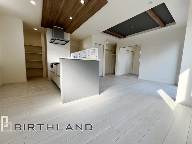 新築戸建・新築建売　福島市笹木野天戸畑　野田小・野田中のキッチン|IHクッキングヒーターで火災の心配を軽減してくれます！