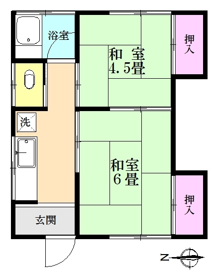 【間取り】 | めぐみ荘