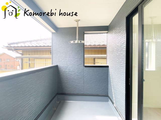 白岡市篠津　第7　新築一戸建て　クレイドルガーデン　01のバルコニー|広々としたバルコニーです