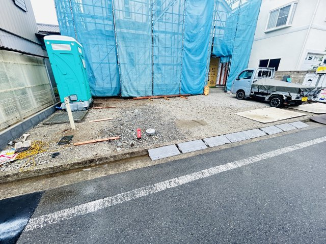 新築　前橋市光が丘町　Heartful　Town　１号棟の駐車場|現地写真　駐車スペースは並列3台分可能です！
