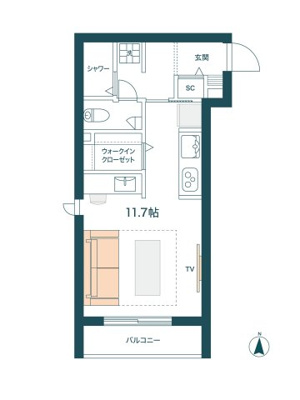 【その他】 | グロリア要町 | デイタイム　※ベッドは昇降し、上昇時に下部はソファとして利用できます。