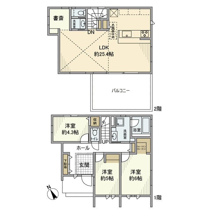 本鵠沼戸建の間取り