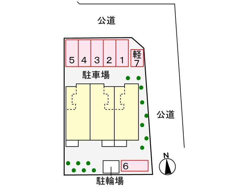 フェリ－チェ笠寺の駐車場