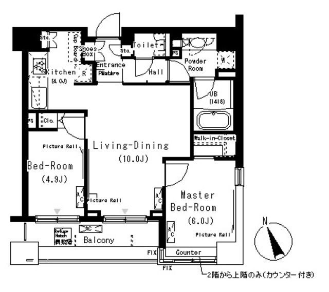 パークキューブ代々木富ヶ谷の間取り