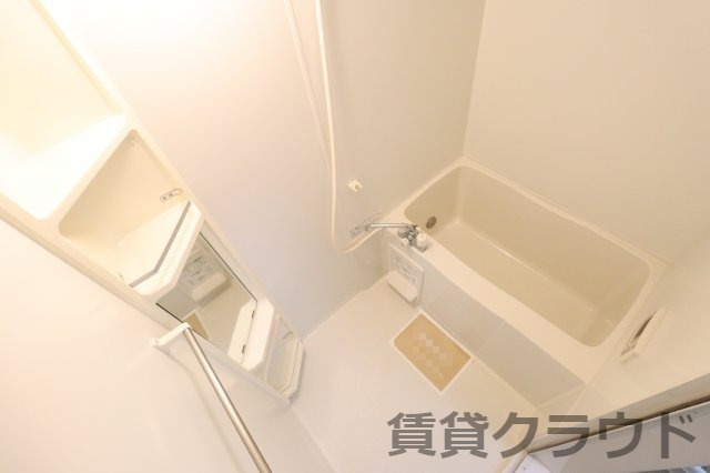 ジェンティーレ703の浴室|シャンプーやコンディショナー、すっきりおけます！