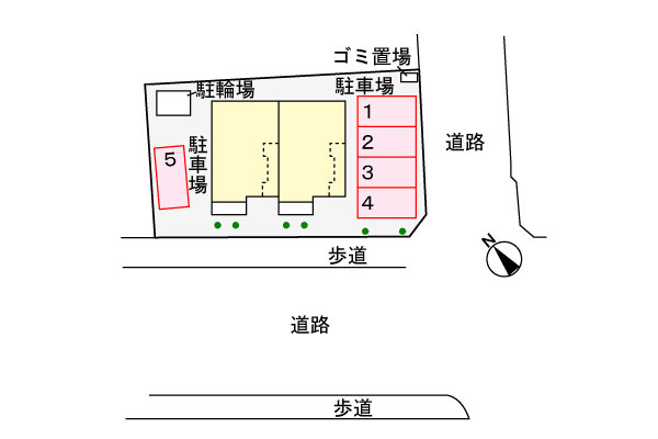 サンリット古町の区画図