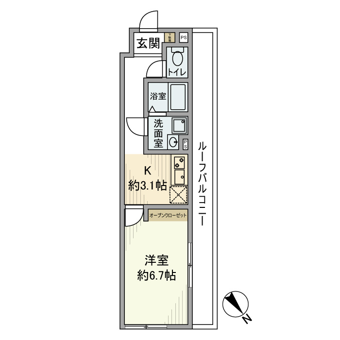 第一アパートの間取り