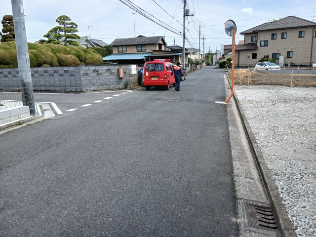 リーブルガーデン．Ｓ　行田佐間第８　の前面道路含む現地写真|現地前面道路（2026年04月20日）撮影