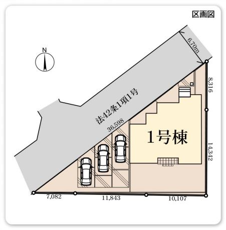 リーブルガーデン．Ｓ　行田佐間第８　の区画図|現地区画図