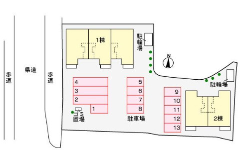 メゾンド・隆盛園Ⅰの区画図