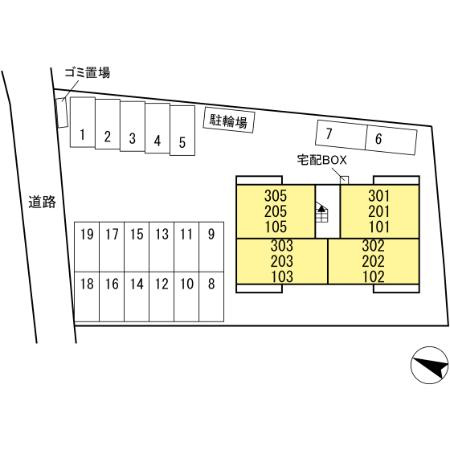 福田treasureの区画図
