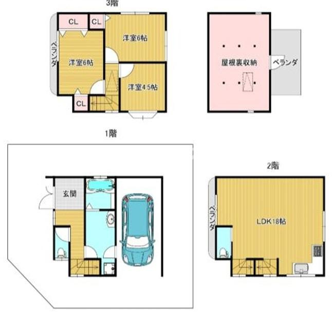 森河内西2丁目中古戸建の間取り|2026年3月リフォーム済みで室内大変キレイです！
