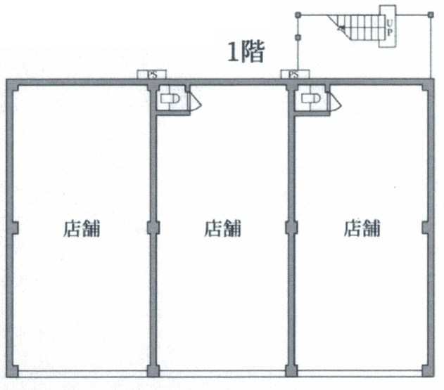【間取り】 | 西牧ビル | １階の間取りです。