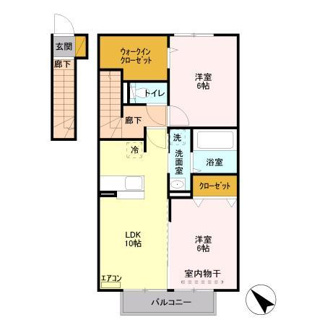 【間取り】 | ラ　メゾン | 2ＬＤＫ