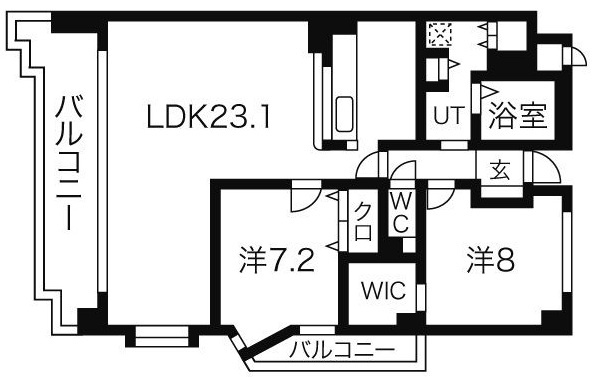 アイユー八事 北棟の間取り