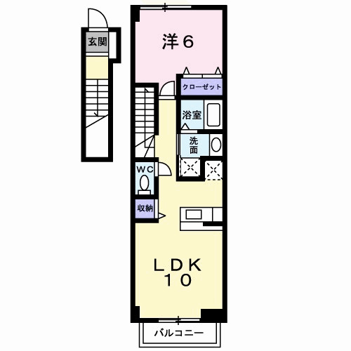 サンピアス　江川の間取り