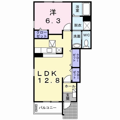 サンリット　コアＡの間取り