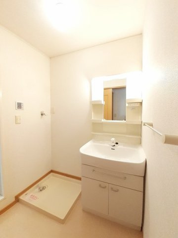 ハッピネスハウス　Ａの洗面所|コンパクトで使いやすい洗面所