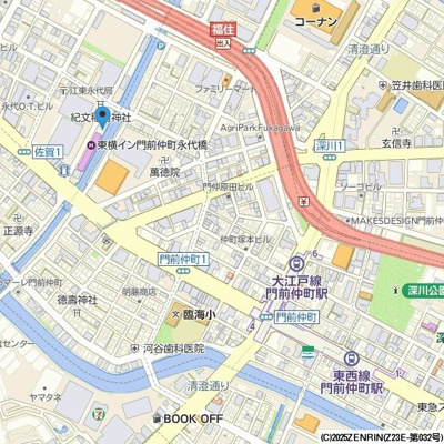【地図】 | ザ・パーククロス門前仲町