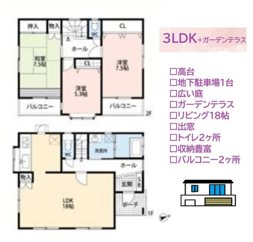 【間取り】 | こちらは平成10年10月建築の家族で住める3LDKです◎
令和4年に外壁塗装修繕を実施済み！
