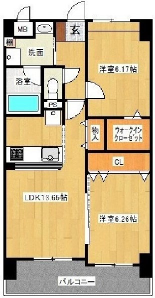 アトール城南【キャッシュバック対象物件】の間取り
