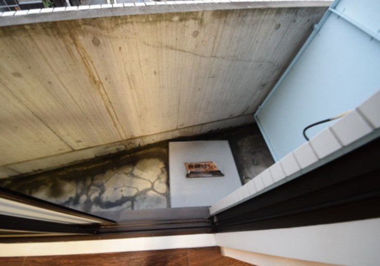 八王子市日吉町の賃貸マンションのバルコニー
