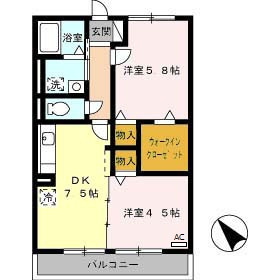 ハーズリッチ北高見の間取り