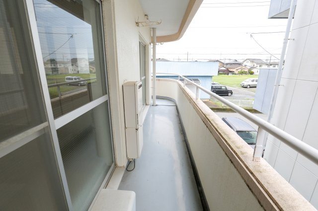小山宮武マンションのバルコニー