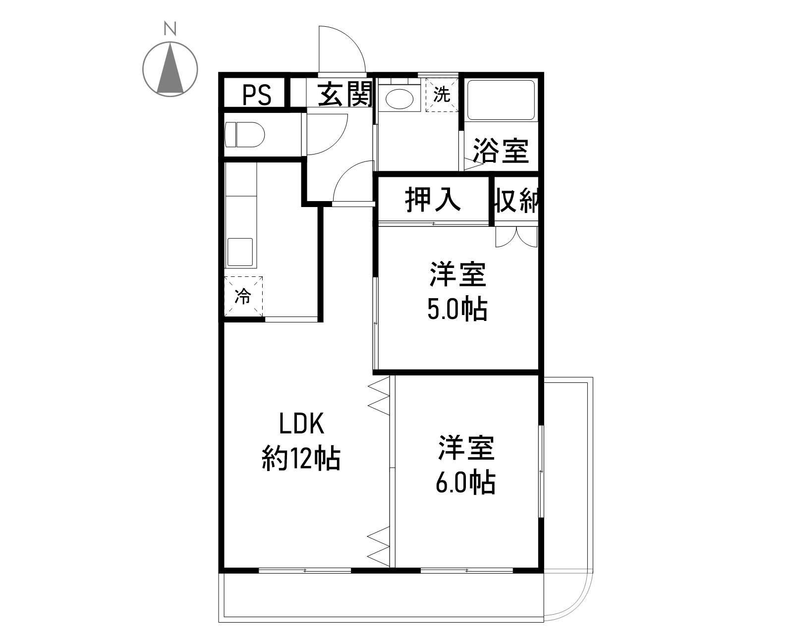 小山宮武マンションの間取り