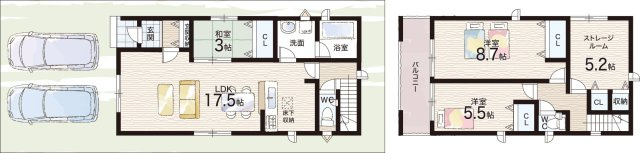 松原市立部　第5期　新築一戸建ての間取り|3号地