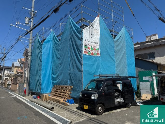 貝塚市堀　第1期　新築一戸建ての外観|現在建築中！落ち着いた街並みで新生活を始めることが出来そう！周辺の物件も併せてご紹介させて頂きます！
