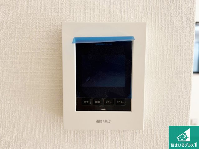 ◆松原市立部　第5期　新築一戸建ての防犯設備|カラーモニターインターホン！声だけでなく来訪者の姿や顔がモニターで確認できるので、小さなお子様がいらっしゃるご家庭でも安心できます！