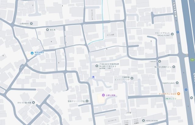 松原市立部　第5期　新築一戸建ての地図