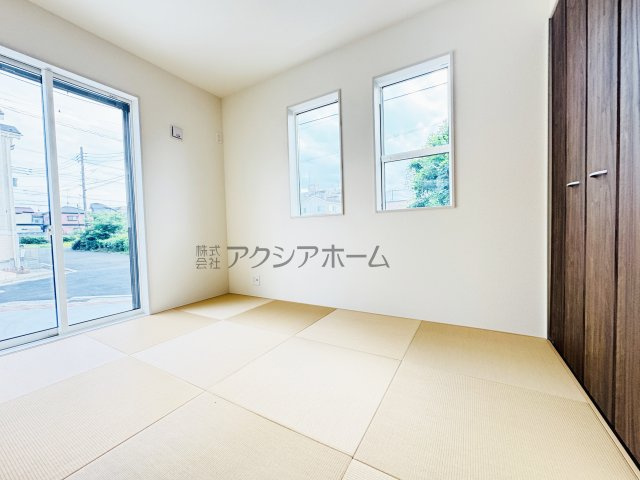 所沢市東狭山ヶ丘3丁目・全7棟　新築一戸建　1号棟の和室|1階　洋室仕様縁なしタタミ　4.3帖