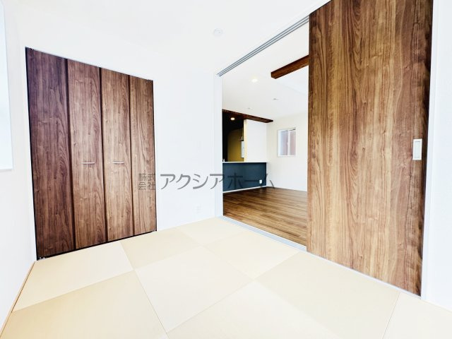 所沢市東狭山ヶ丘3丁目・全7棟　新築一戸建　1号棟の和室|1階　洋室仕様縁なしタタミ　4.3帖