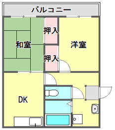 リバーハイツ武庫の間取り